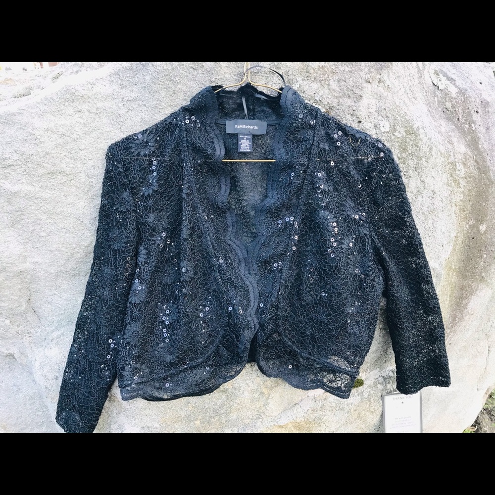 Women’s lace/sequin evening jacket